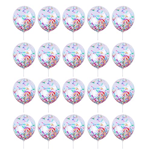 12-Zoll Eis Konfettis Ballon 20 Stück Hochwertiges Material Und Dekoration Perfekt Für Party Dekoration Lustige Party Dekorationen von Aurgiarme