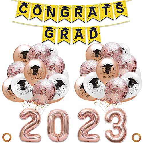 2023 Graduation Ballon Hängeset Party Hintergrund Dekoration für Festival Urlaub Geburtstag Party Abschluss Ballon von Aurgiarme