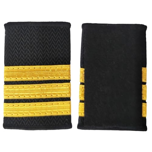 2PCS Kapitän Epauletten Uniform Epauletten Shouler Boards Professionelle Uniform Cosplay Party Zubehör Bühne Requisiten von Aurgiarme