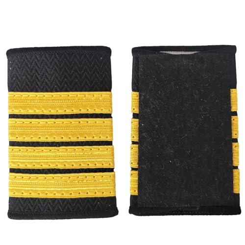 2PCS Kapitän Epauletten Uniform Epauletten Shouler Boards Professionelle Uniform Cosplay Party Zubehör Bühne Requisiten von Aurgiarme