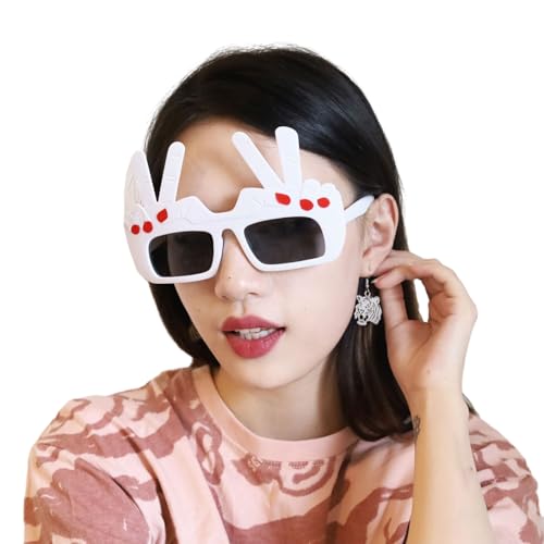 Fingerbrille Neuheit Party Make-up Brille Fotokabinen Sonnenbrille Halloween Dekorationen Lustige Geste Brillen Geschenke Lustige Augen Brille Lustige Augen Brille Brille Spielzeug Zubehör Kinder von Aurgiarme
