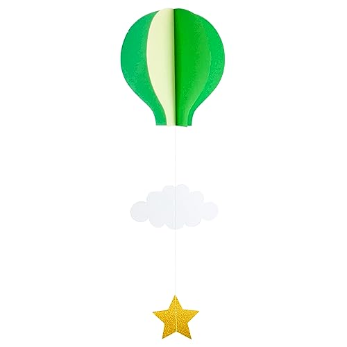 Heißluftballon und Stern zum Aufhängen, ideal für Hochzeitstage, schöne hängende Ornamente, Abschlussfeier, Partyzubehör von Aurgiarme