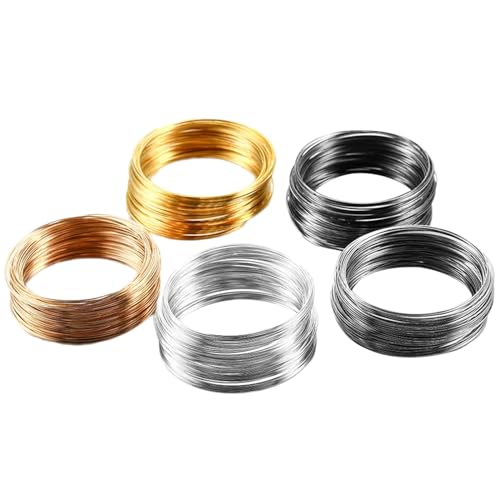 Set mit 5 Stahldraht-Schmuckherstellungs-Sets für Armbänder, Halsketten, Haarbänder, Schmuckkomponenten von Aurgiarme