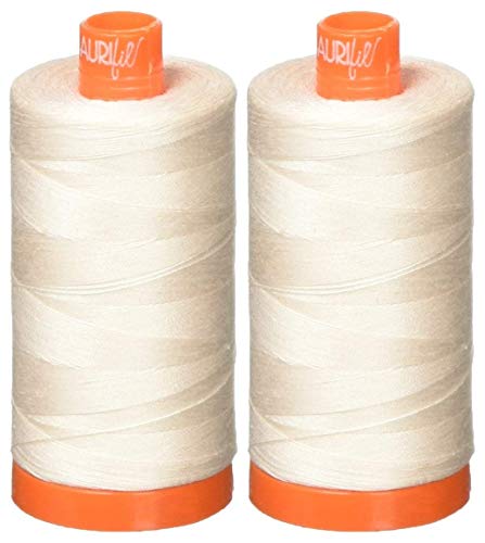 Aurifil 50 WT – Austernfarbe (2405) Solid – Mako-Baumwollgarn – je 1400 Meter von Aurifil