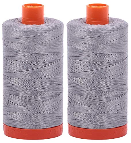 Aurifil 50 WT – Mist (2606) Solid – Mako-Baumwollgarn – je 1400 m von Aurifil