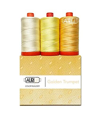 Aurifil 50wt Cotton Color Builder Thread Collection-Golden Trumpet -AC50CP3-021 von Aurifil