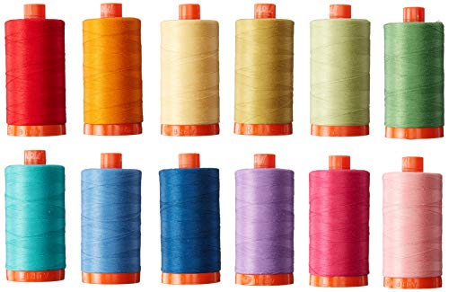 Aurifil CW50PQC12 Gewinde-Set, sortiert von Aurifil