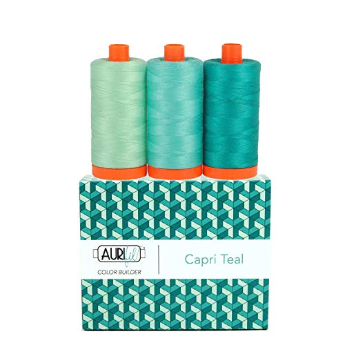 Aurifil Garn CB Capri Teal 3 Stück von Aurifil