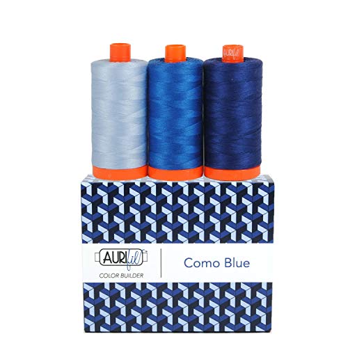 Aurifil Gewinde Blau CB Como 3 Stück von Aurifil