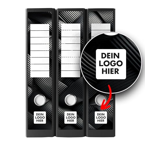 Ordnerrücken Etiketten selbst gestalten – 9 Aufkleber mit Logo – selbstklebend für Ordner A4 breit – Klebeetiketten als Rückenschilder für Ordner – Untergrund scheint nicht durch - METALLIC von Ausgewählt verpackt