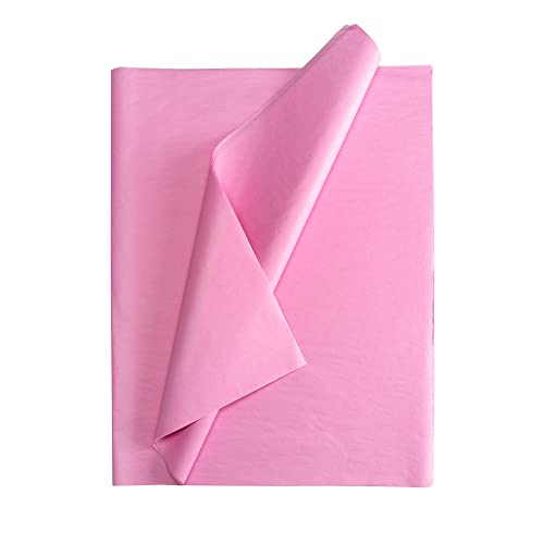 Seidenpapier bunt – 50 Blatt – 50 x 75 cm – Verpackungsmaterial für Kerzen, Kleidung, Seife – als Bastelpapier, Geschenkpapier – Hochzeit, Weihnachten – Füllmaterial in Versandkartons – ROSA von Ausgewählt verpackt