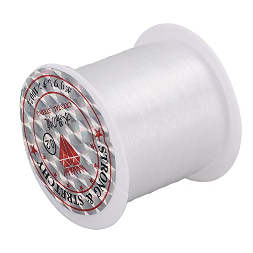 1 Roll Clear Nylon -Schnurkabel, 0,2 Mm / 142yd, Krawattendraht für Aquarium -Enthusiasten, Geeignet für Armband -Herstellung, Halskette, Hängende Dekoration von Ausla