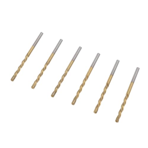 50PCS 1/8 Zoll Holzbohrer, Spiralbohrer-Set Fräsbohrer mit 1/8 Zoll Schaft, 2,35 Zoll Länge, zum Schneiden von Holz und Kunststoff (GOLD) von Ausla