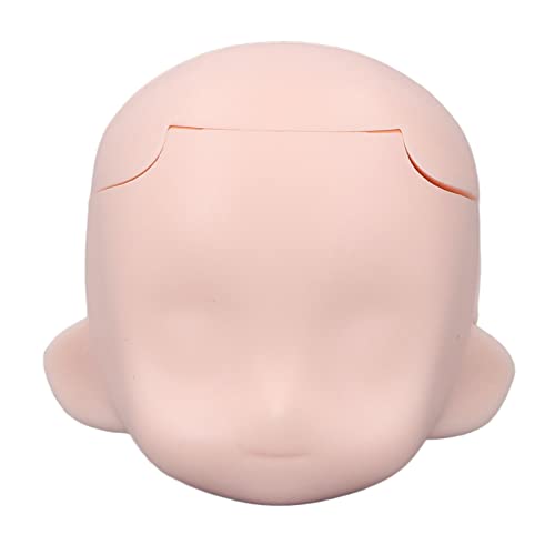 Ausla Blanko-Puppenkopf, Kunststoff-Zementgelenk-Soft-Touch-Übungspuppenkopfspielzeug für 1/12-Puppe (PINK) von Ausla