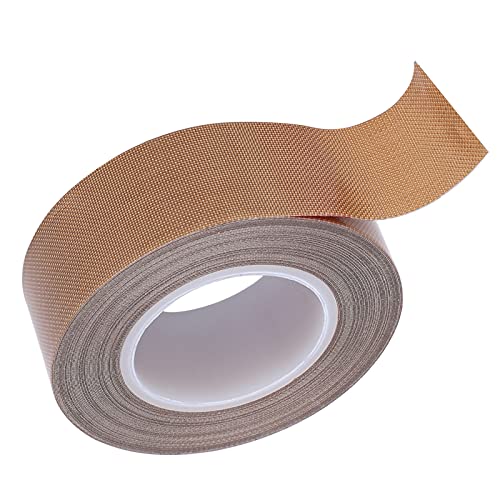 Ausla Selbstklebendes Dichtungsband, PTFE-Hochtemperaturbandrolle 2 Zoll X 10 M, Elastisches Klebeband für Handimpulsschweißgeräte mit Vakuumiergerät, Bietet Bessere (Dicke 0,25 * von Ausla