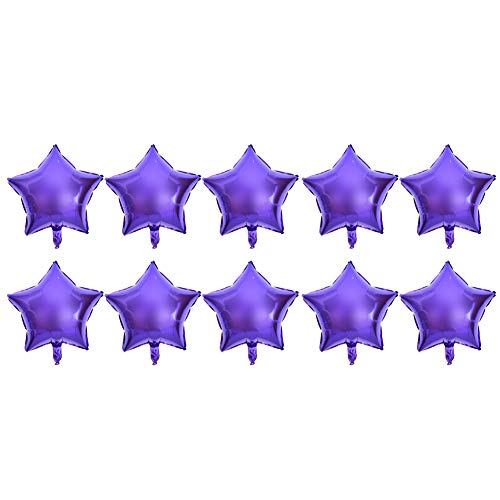 Dekorationen Heliumballon Deko Luftballons Silber Ballon für Partys Geburtstage Hochzeiten 10er Set (PURPLE) von Ausla