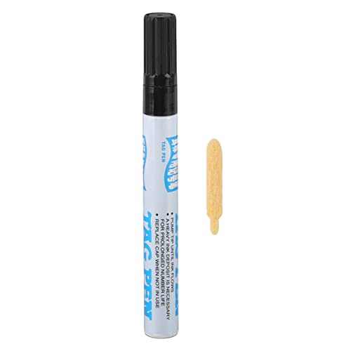 Ausla Permanent Marker Stifte, Schwarzer permanenter Markierungsstift, Wasserfest, Leicht trocknend, Für Nutztier Ohrmarkierungen, 14.5cm lang von Ausla