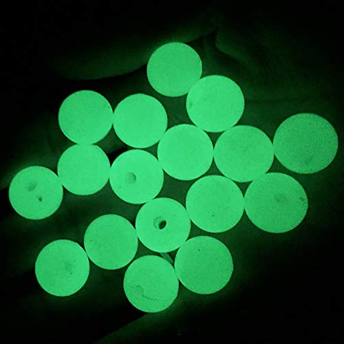 Austinstore 100 Stück fluoreszierende Loch Armband Kette Handgemacht Handwerk Schmuck Angeln Runde Perlen Eine Farbe 5 mm von dutis