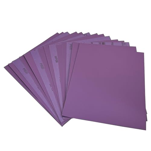 AutKerige Schleifpapier 600 Körnung, 230 x 280mm 15 Stück Schleifpapier Nass, Aluminiumoxid Schleifpapier Set für, Metall, Glas, Auto, Holzmöbel von AutKerige