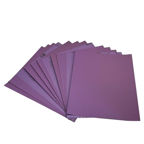 AutKerige Schleifpapier 1200 Körnung, 230 x 280mm 15 Stück Schleifpapier Nass, Aluminiumoxid Schleifpapier Set für, Metall, Glas, Auto, Holzmöbel von AutKerige