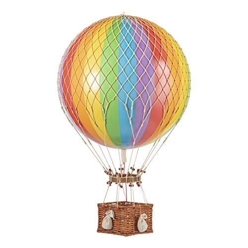 Authentic Models AP168E - Heißluftballon-Modell - Jules Verne Ballon - Rainbow - Regenbogenfarben - handgefertig 70 cm t von Authentic Models