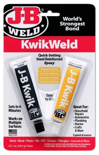 Auto Car Parts Online J-B Weld 8276 KwikWeld Quick Setting Steel Reinforced Epoxidharz – 2 oz von Auto Car Parts Online