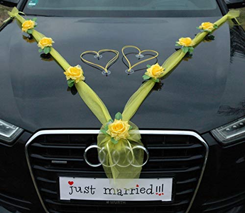 Organza M + Herzen ®Auto-schmuck (Gelb/Gelb/Gelb) von Auto-schmuck so einfach so kreativ