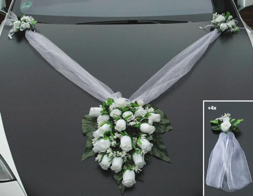 Spitze STRAUß Auto Schmuck (Reinweiß 2) von Auto-schmuck so einfach so kreativ