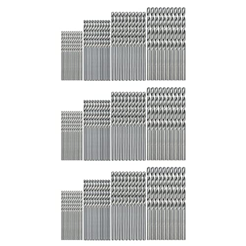 AutoSwan 120 Stuecke Mini Bohrer HSS Bit 0.5mm-2.0mm Zylinderschaft PCB Verdrehter Bohrer Set von AutoSwan