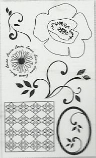 POPPIES PRETTY POPPIES CLEAR STAMPS FOR SCRAPBOOKING (6 CLEAR STAMPS) by Autumn Leaves von Autumn Leaves