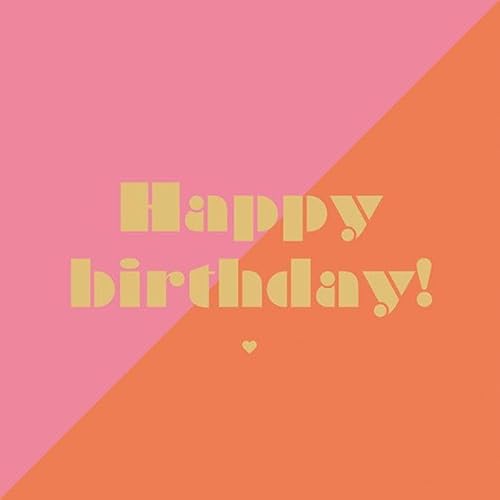 AvanCarte Servietten Tischdeko Geburtstag Retro Happy Birthday 20 Stück 3-lagig 33x33cm von AvanCarte