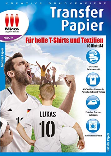 Avanquest Papier Transfer-Folie - für helle T-shirts und Textilien! 10 Folien + 1 Pergamentpapier von Avanquest Papier