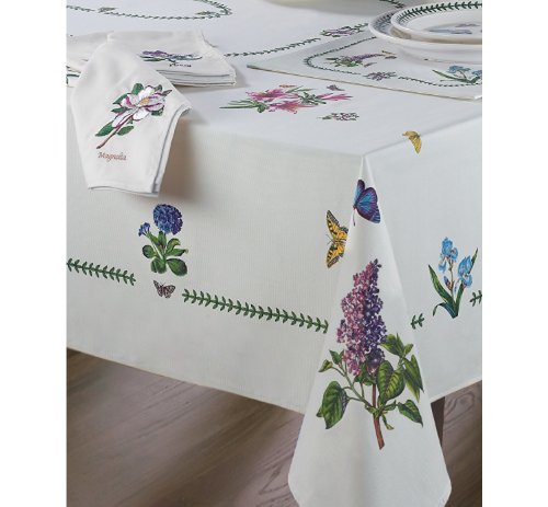 Avanti Linens Kitchen Portmeirion Botanic Garden Harmony Collection, Polyester, Elfenbein, 120" x 60" (Rectangular) von Spode