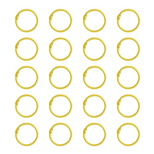 20 Stück 25 mm Metall-Binderinge, Indexe, Kartenringe, Buchbinderinge zum Organisieren von Dokumenten, Fotoalben und 20 Stück 25 mm Metall-Binderinge, Indexe, Kartenringe, Buchbinderinge zum Organisieren von Dokumenten, Fotoalben und von Avejjbaey