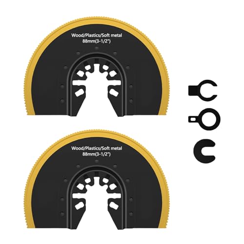 2pcs Mehrzweckstahl Halbkreisförmige Oszillierende Schneidscheiben Für Holzmetallnägel Schrauben Schneiden Schnellfreisetzungen von Avejjbaey