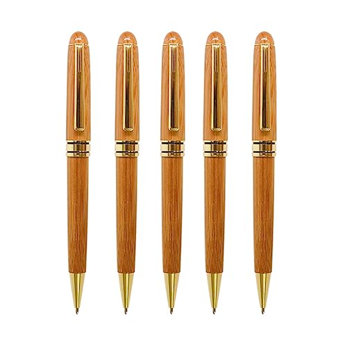 5 Stücke Unterschrift Stift Kugelschreiber Handwerk Bambus Holz Stifte Set Für Business Unterschrift Büro Und Schule Liefert Geschenk von Avejjbaey