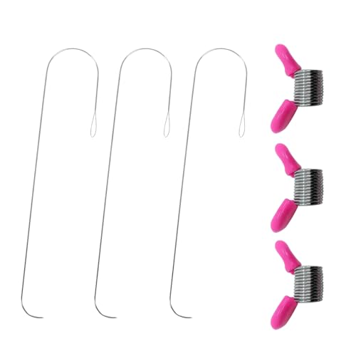 6pcs Robuste Perlenspinnerlader Nadel Große Augenperlennadel Und Perlen Ende Charm Für Künstlerische Schmuckdesigns von Avejjbaey