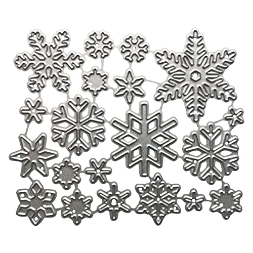 Metall-Stanzschablone mit Winter-Schneeflocken, Schablone für Bastelarbeiten, Scrapbooking, Alben, Papierkarten, Vorlage, Prägung, Handwerk, Metall-Stanzformen von Avejjbaey