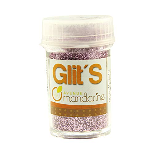 Avenue Mandarine 42507MD Glitter Glit's Flakon (14g, mit praktischem Streuaufsatz zur leichten Handhabung, ideal für Kinder) 1 Stück Rose von Avenue Mandarine