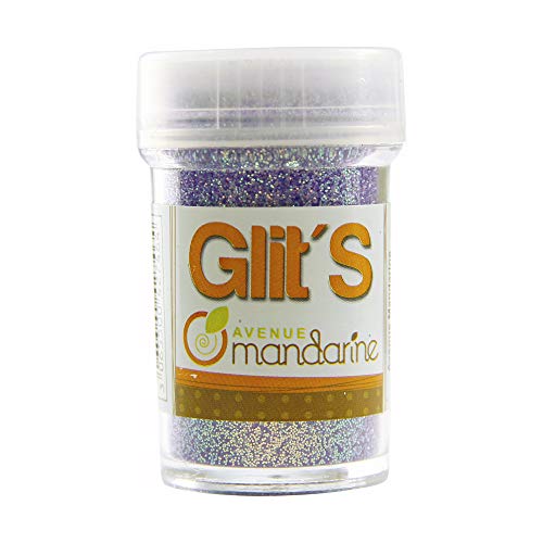 Avenue Mandarine 42746O Glitter Glit's Flakon (14g, mit praktischem Streuaufsatz zur leichten Handhabung, ideal für Kinder) 1 Stück violett von Avenue Mandarine