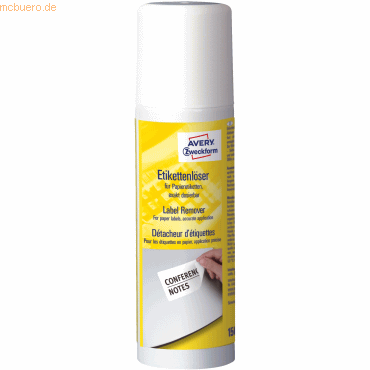 Avery Zweckform Etikettenlöser Aerosolspray 150ml von Avery Zweckform