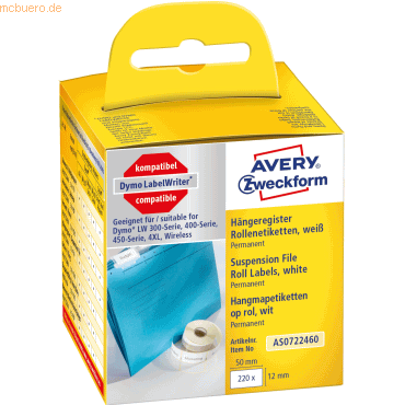 Avery Zweckform Rollenetiketten Register 50x12mm VE=220St von Avery Zweckform