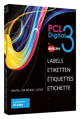 Avery PCL3-51TE SRA3 Etiketten, Teslin matt, Pe, 100 FF, D 51 mm, weiß von Avery