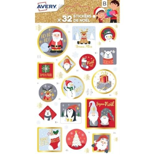 Avery - Set mit 32 Deko-Aufklebern – Kindermotiv von Avery