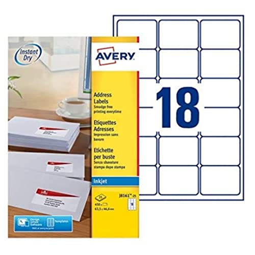 AVERY …tiquettes Adresses Jet d'encre, 63,5 x 46,6 mm, blanc VE = 1 von Avery