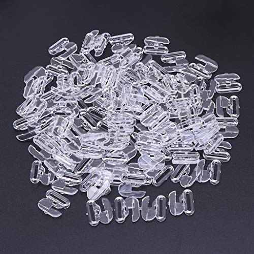 Awasa Klemmclip 50 Stück Bikini Clips Haken Snap Bra Verschlüsse Badeanzug Knöpfe Bekleidung Nähen Schnallen Transparent von UNGROL