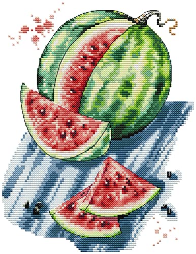 Awesocrafts Kreuzstich Stickpackungen Vorgedruckt Wassermelone Bilder Vorlagen Sticken Set Vorgedruckt 11CT 3 Stränge Awesocrafts Kreuzstich Stickpackungen Vorgedruckt Wassermelone Bilder Vorlagen Sticken Set Vorgedruckt 11CT 3 Stränge von Awesocrafts