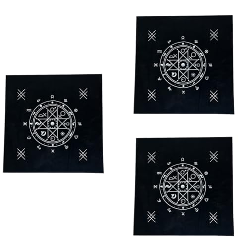 Axaooqeld K-Stil 49 X 49 cm Tarot-Tischspiel-Abdeckung, Ritual-Zubehör, Hexenbedarf, Spiel-Abdeckung von Axaooqeld