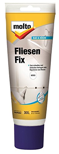 2 x 300g Molto Fliesen Fix 3in1 weiss Fertigspachtel Standtube von Axppin