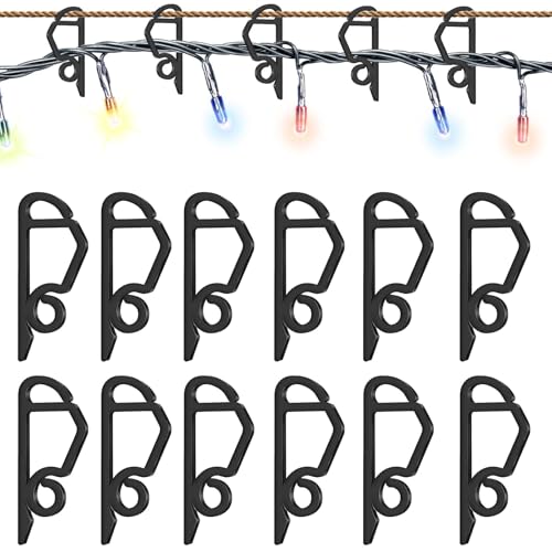 Ayizhiniu 120pcs weihnachtslichter haken, Dachrinnenhaken für Lichterketten, Weihnachtslicht Dekoration Clips, Geeignet Dachrinne Clip für Weihnachtsdekoration Hängende Außenleuchten von Ayizhiniu